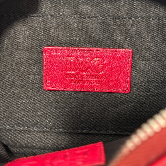 D&G Red Leather Top Zip Camera Shoulder BagW/Dust bag - Picture 12 of 16